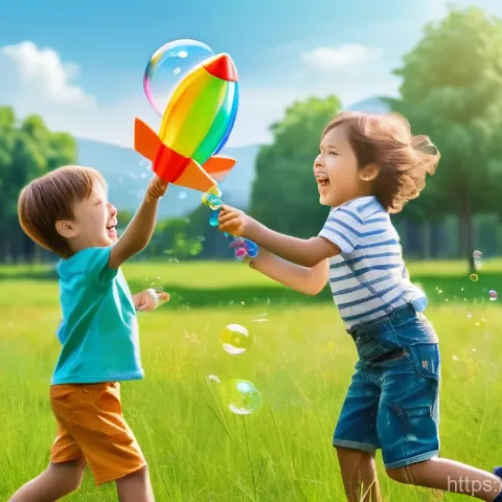 야외용 완구와 패션 아이템 - **Prompt 1: Joyful Family Playing with Outdoor Toys**
A vibrant outdoor scene of a happy family,...